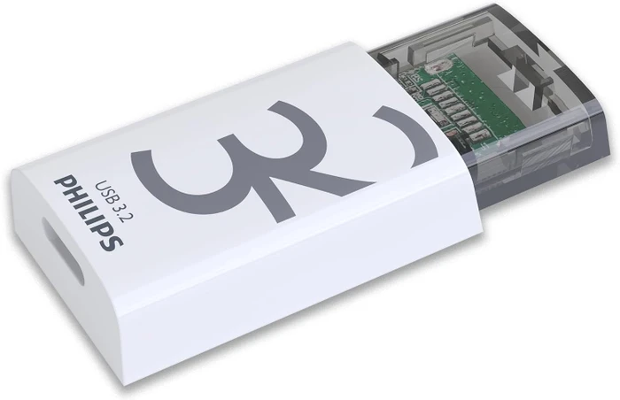 Philips Flash Drive Click Edition 32GB weiß/grau, USB-C, USB 3.2 Gen 1×1