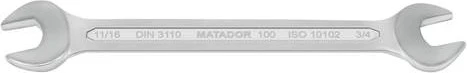 Matador 0100 Doppelmaulschlüssel zöllig, 3/4"x5/8"x220mm