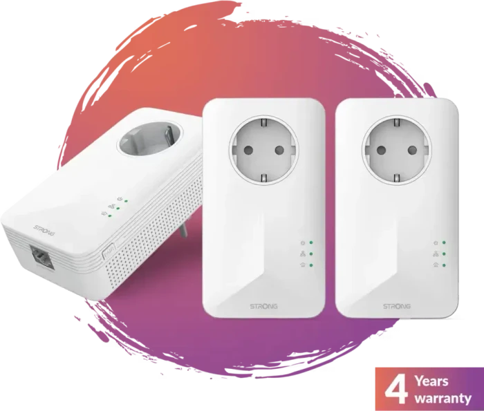 Strong Powerline 1000 Triple Pack, EU, V2, HomePlug AV2, RJ-45, 3er-Pack