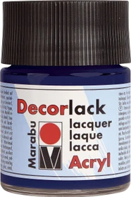 Marabu Decorlack Acryl Acrylfarbe, dunkelblau, 50ml