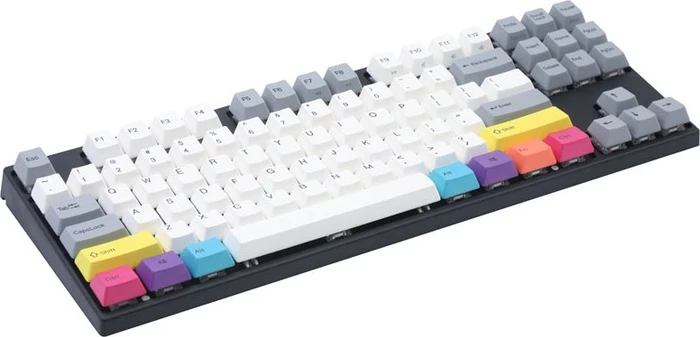 Varmilo VEA87, CMYK, TKL, LEDs weiß, MX BROWN, USB, US