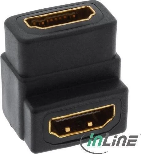 InLine HDMI Adapter, Buchse auf Buchse, gewinkelt