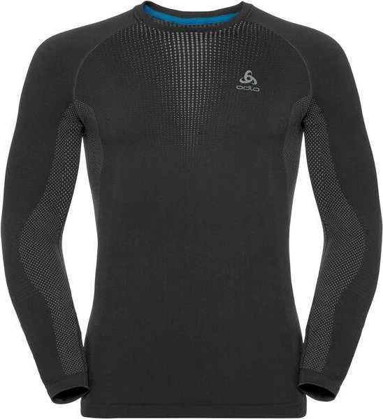 Odlo Performance Warm Funktionsshirt langarm black/odlo concrete grey (Herren)