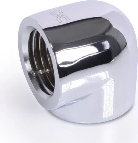 Alphacool Eiszapfen 90° 20mm L-Verbinder G1/4" AG auf G1/4" IG, verchromt