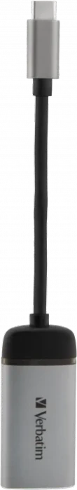 Verbatim USB-C 3.1 [Stecker] auf HDMI [Buchse] 4K 60Hz Adapterkabel schwarz, 0.1m