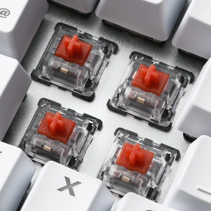 Sharkoon Skiller SGK40 White, LEDs RGB, Huano RED, USB, DE