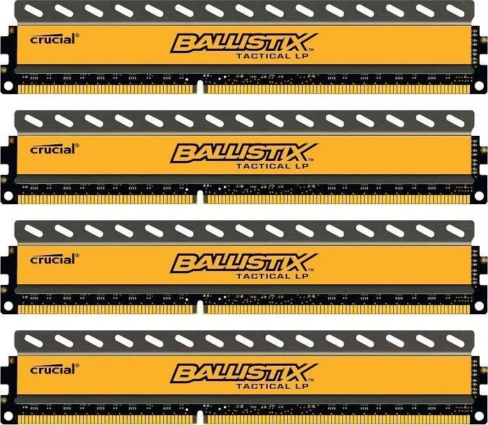 Crucial Ballistix Tactical LP UDIMM 32GB Kit, DDR3L-1600, CL8-8-8-24