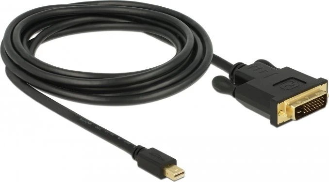 DeLOCK Mini DisplayPort 1.1 [Stecker] auf DVI-D 24-Pin [Stecker] Kabel, 3m