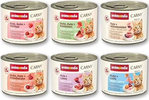 animonda Carny Fleisch Menue Adult, 1.20kg (6x 200g)