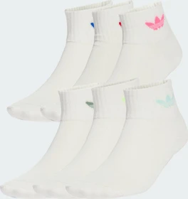 adidas Ankle Socken lucid pink/better scarlet/signal green/bright yellow, 6 Paare (Junior)