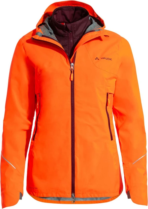 Vaude Yaras 3in1 Fahrradjacke neon orange (Damen)