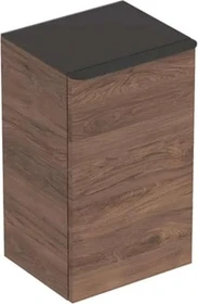 Geberit Smyle Square Seitenschrank 36x60x32.6cm, 1 Türe, rechts, Nussbaum
