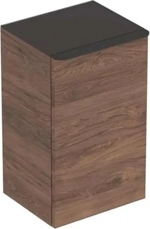 Geberit Smyle Square Seitenschrank 36x60x32.6cm, 1 Türe, rechts, Nussbaum