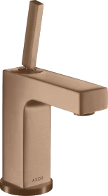 Hansgrohe Axor Citterio 110 Waschbeckenarmatur mit Ablauffernbedienung brushed red gold