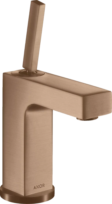 Hansgrohe Axor Citterio 110 Waschbeckenarmatur mit Ablauffernbedienung brushed red gold
