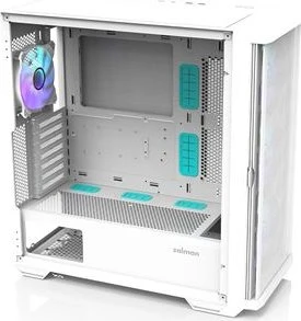 Zalman Z10 Duo, weiß, Glasfenster