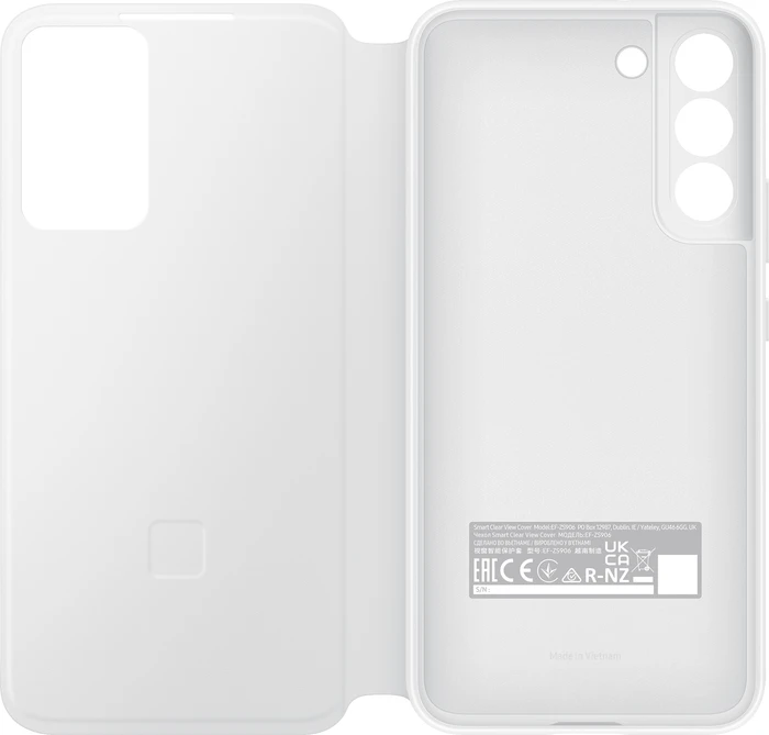 Samsung Smart Clear View Cover für Galaxy S22+ weiß