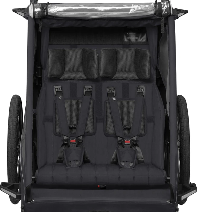 Qeridoo Kidgoo 2 Fahrradanhänger phantom grey (Modell 2026)