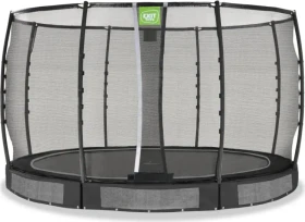 Exit Toys Allure Premium mit Sicherheitsnetz 366cm Bodentrampolin schwarz