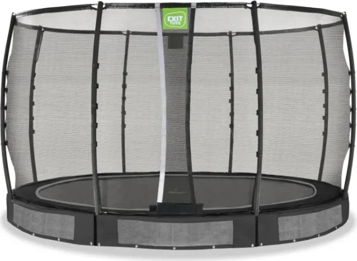 Exit Toys Allure Premium mit Sicherheitsnetz 366cm Bodentrampolin schwarz