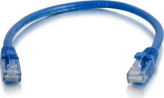 C2G Patchkabel, Cat6, U/UTP, RJ-45/RJ-45, 1m, blau