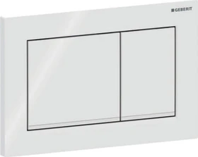 Geberit Omega30 Betätigungsplatte weiß/weiß matt/weiß