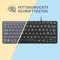Perixx Periboard-432 Wired Slim Mini Scissor Keyboard, schwarz, USB, DE Vorschaubild