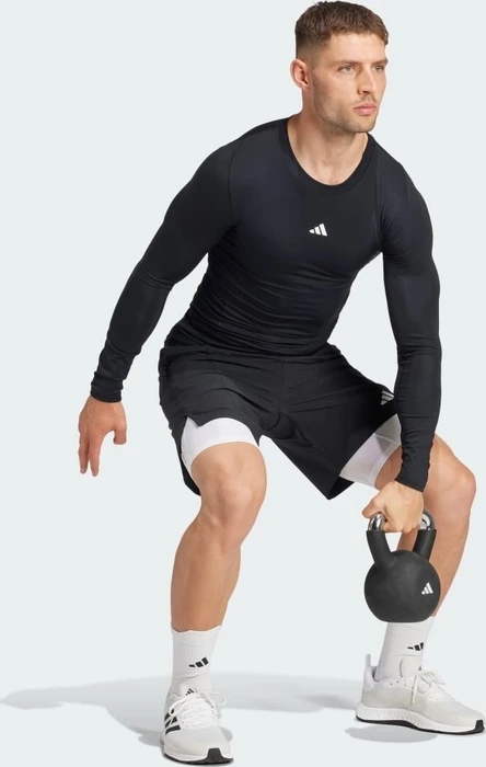 adidas Techfit Compression Training Kompressionsshirt langarm schwarz (Herren)