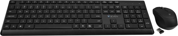 V7 CKW350 Professional Wireless Tastatur und Maus Set, USB, US