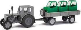 Busch Traktor Pionier + Anhänger/Fahrerhäuser