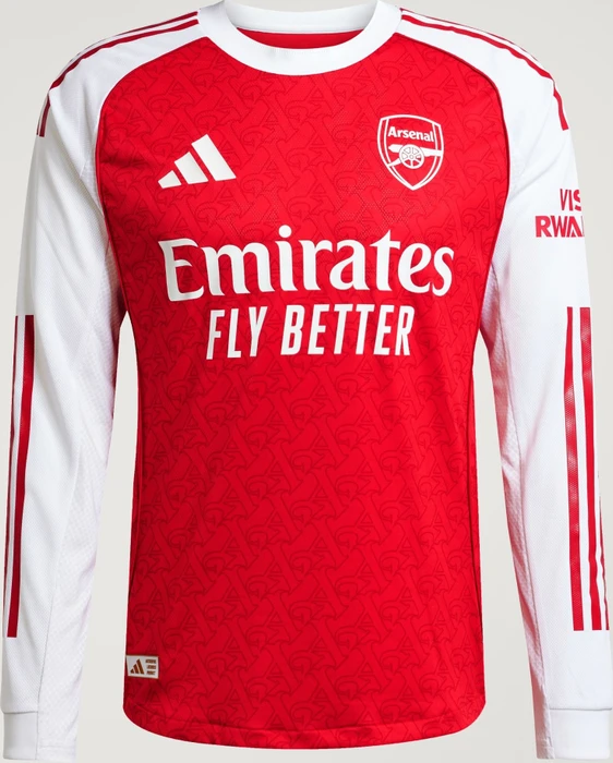 adidas FC Arsenal Authentic 2025/2026 Heimtrikot langarm better scarlet/white (Herren)