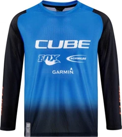 Cube Vertex Rookie X Actionteam Trikot langarm schwarz/blau (Junior)