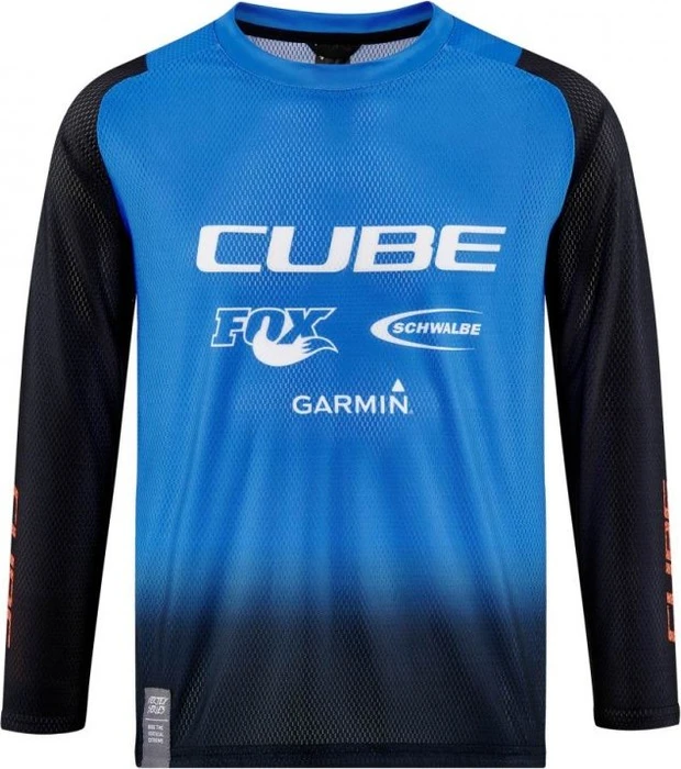 Cube Vertex Rookie X Actionteam Trikot langarm schwarz/blau (Junior)