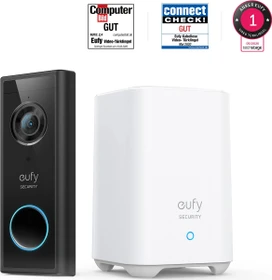 eufy Video Doorbell 2K inkl. Gateway, Video-Türklingel, Set (E82101W4)