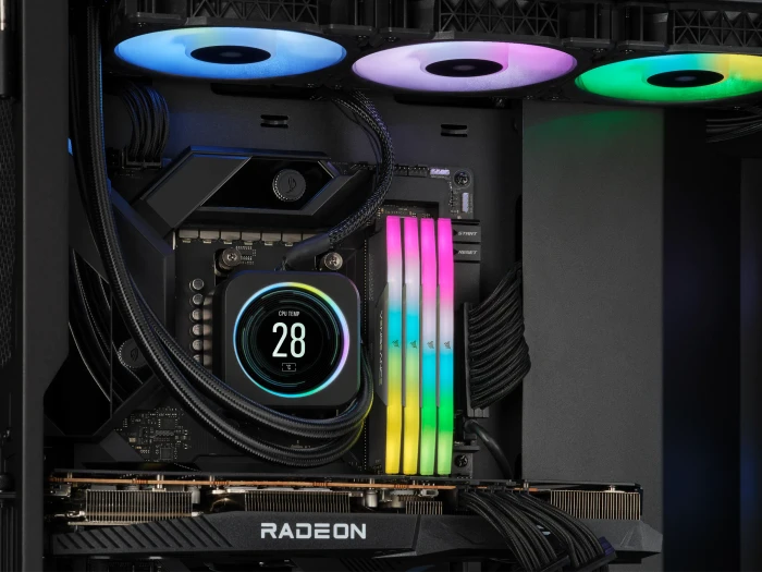 Corsair Vengeance RGB grau UDIMM 32GB Kit, DDR5-6000, CL36-44-44-96