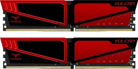 TeamGroup T-Force Vulcan Red UDIMM 8GB Kit, DDR4-2666, CL15-17-17-35