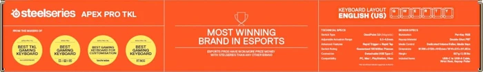 SteelSeries Apex Pro TKL Gen 3, weiß, OmniPoint 3.0, USB, DE