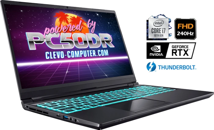 Clevo PC50DR, Core i7-10870H, 32GB RAM, 512GB SSD, GeForce RTX 3070, DE