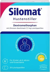 Stada Silomat Hustenstiller Dextromethorphan Zitronen Lutschpastillen, 20 Stück