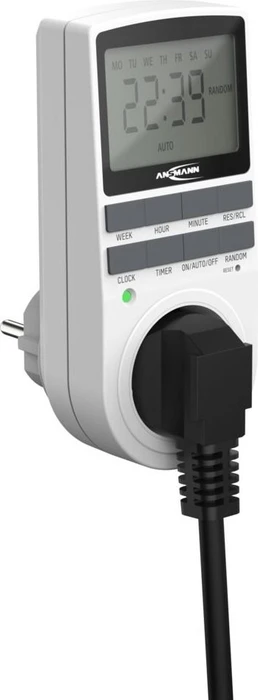 Ansmann AES4 digitale Wochenzeitschaltuhr, IP20, weiß