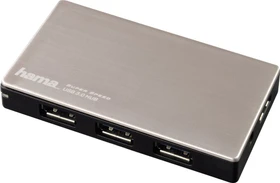 Hama USB-Hub, 4x USB-A, USB 3.0 Micro-B [Buchse]