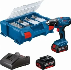 Bosch Professional GSR 18V-21 Akku-Bohrschrauber inkl. Koffer + 2 Akkus 4.0Ah + Zubehör