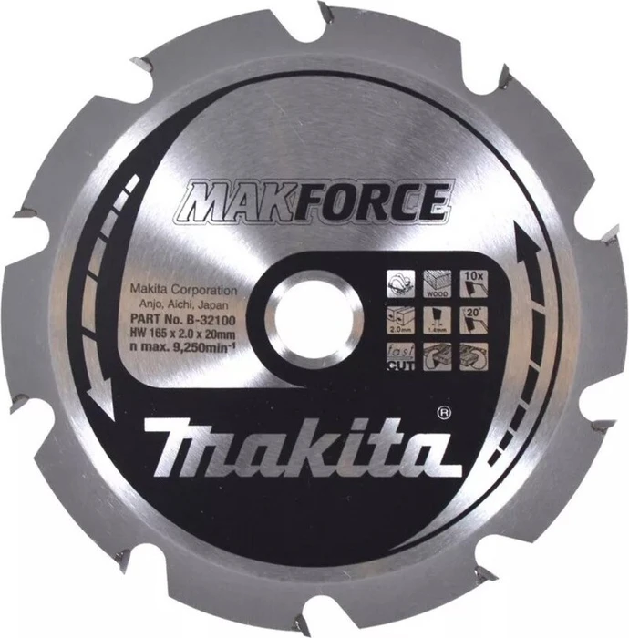 Makita MakForce Kreissägeblatt 10Z, 165x2x20mm, 1 Stück