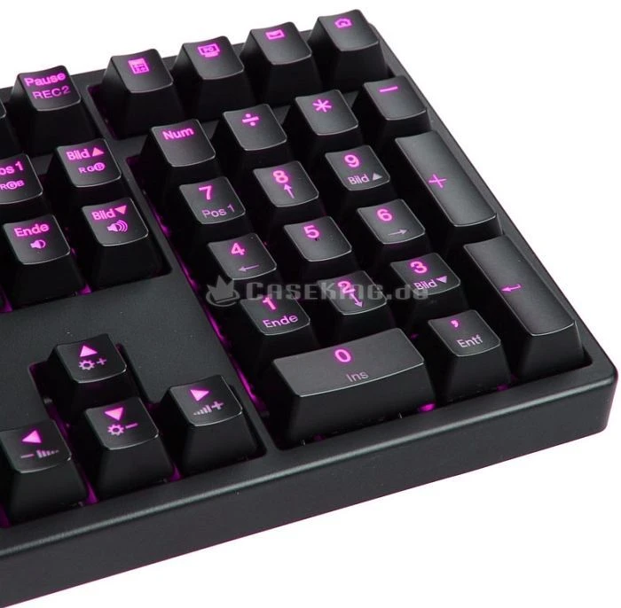 Ducky Shine 3, LEDs violett, MX Brown, USB, DE