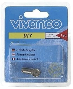 Vivanco STD FW F-Winkeladapter F-Stecker/F-Buchse