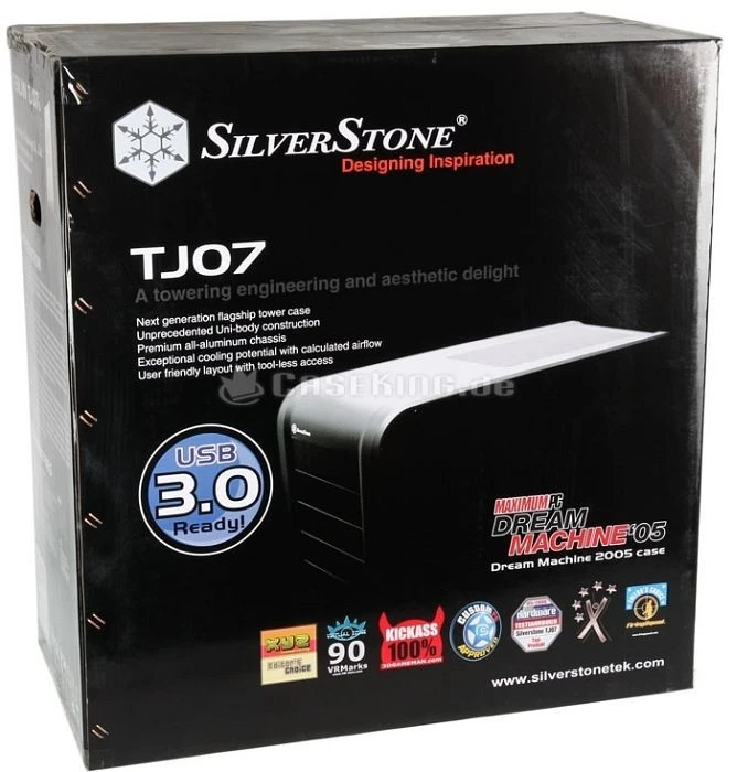 SilverStone Temjin TJ07 USB 3.0 schwarz, Acrylfenster