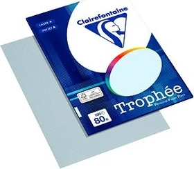 Clairefontaine Trophée Universalpapier matt hellblau, A4, 80g/m², 100 Blatt