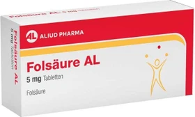 Aliud Folsäure AL 5mg Tabletten, 20 Stück