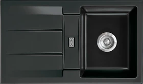systemceram Genea 87 F Einbau Becken reversibel nero