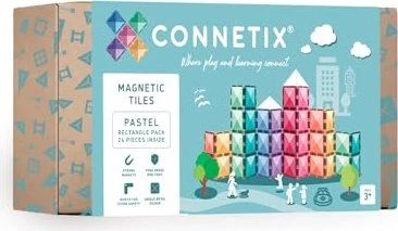 Connetix 24 Pastel Rectangle Pack